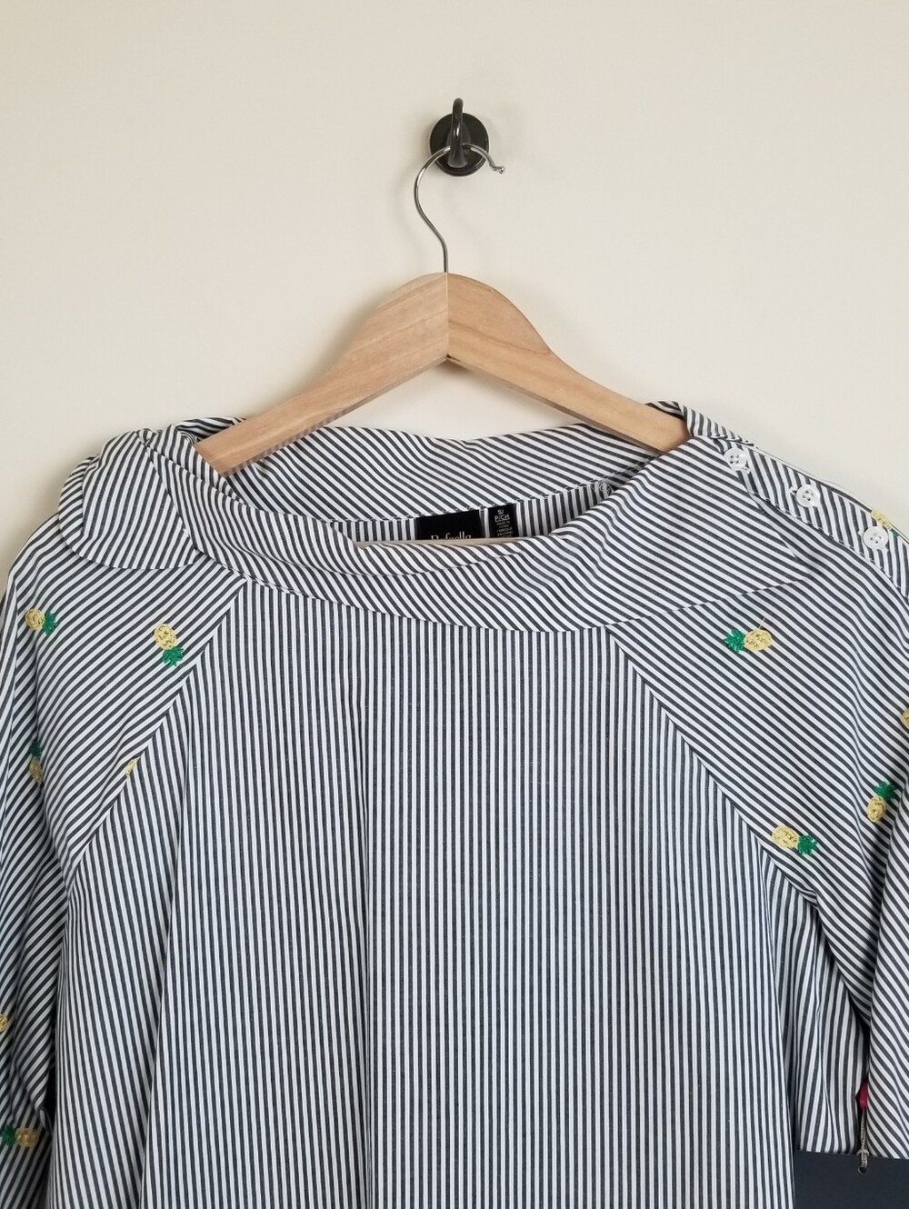 Rafaella Pineapple Stripe Top NWT Small Bust 38-39 - Picture 4 of 8
